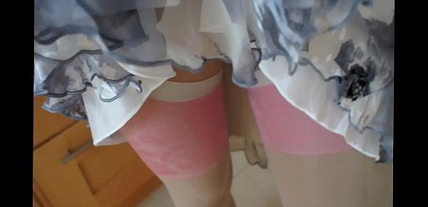  Sexy satin skirt